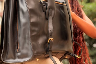 Two Bespoke Leather Unisex Randoseru Backpacks