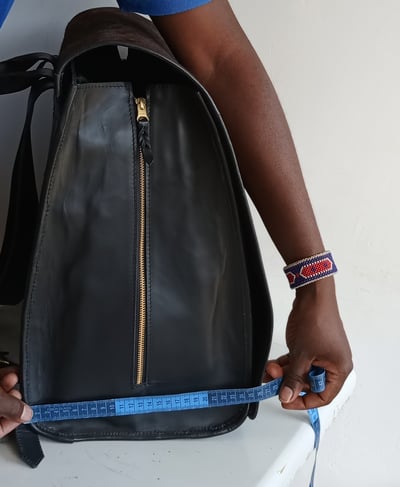 Two Bespoke Leather Unisex Randoseru Backpacks within custom made realization